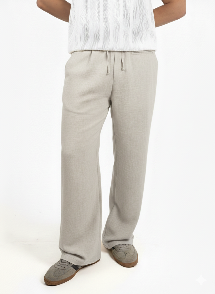 Beige Linen Pants