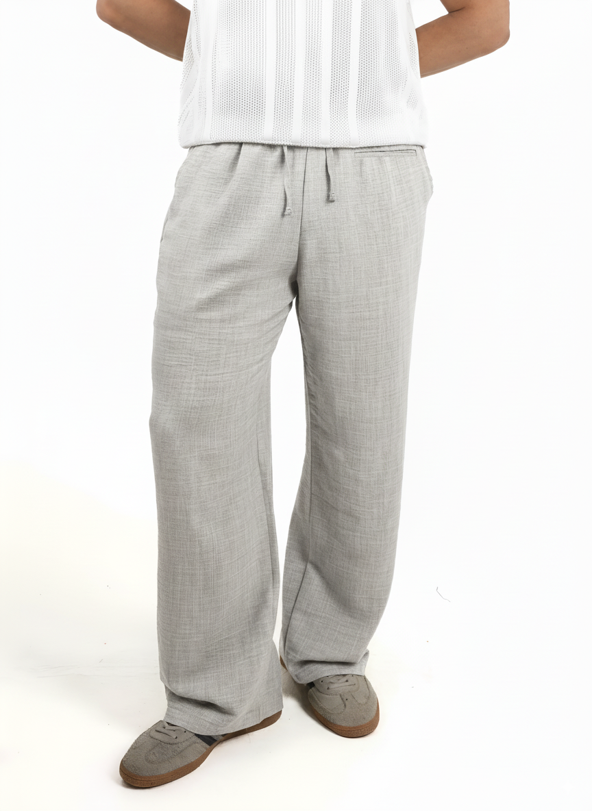 Light-Grey Linen Pants