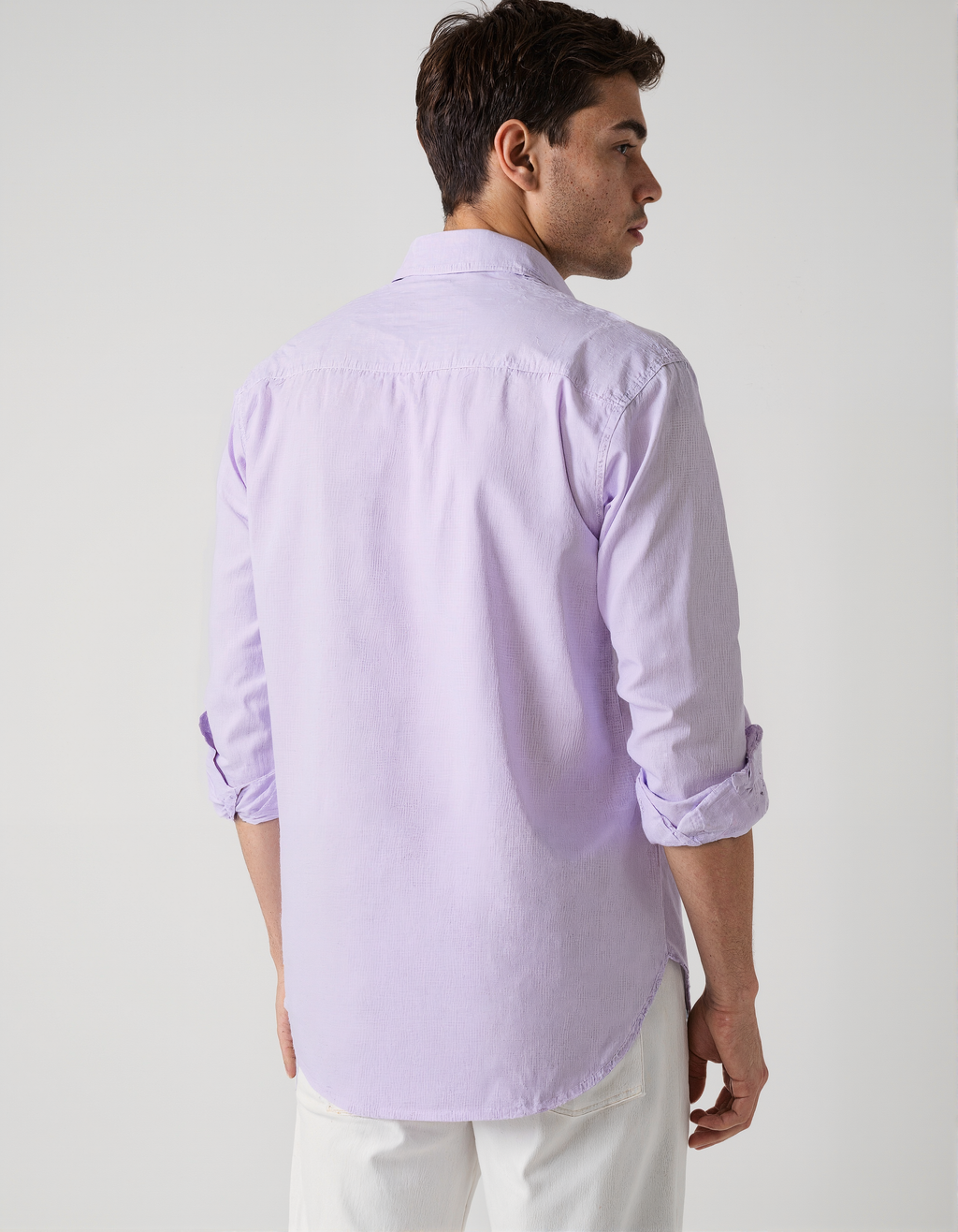 Men's Lavander Linen Shirt